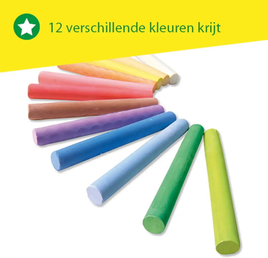 SES Creative Schoolkrijt 12 Kleuren