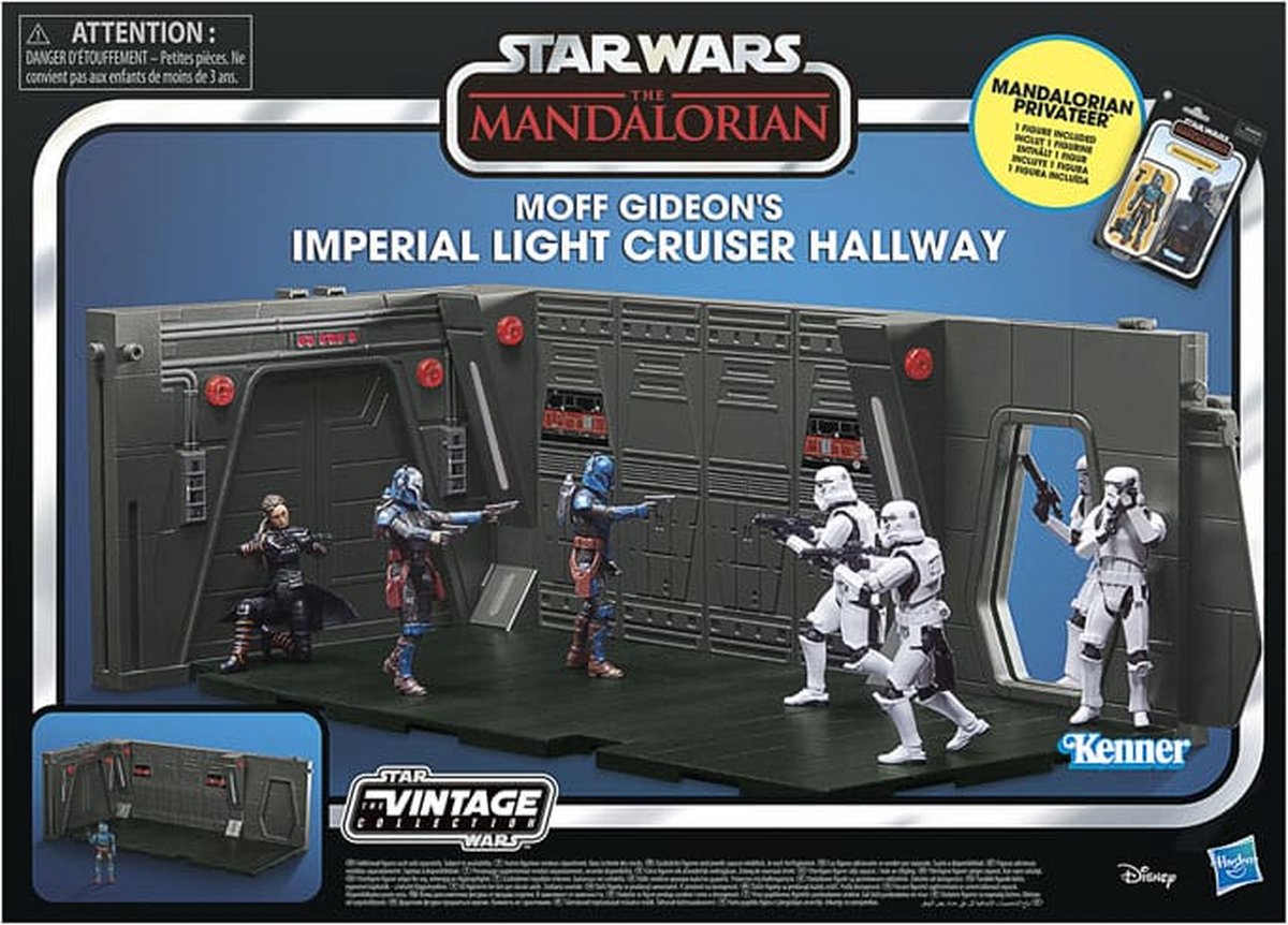 STAR WARS - Moff Gideon's Light Cruiser Hallway + Mandalorian Privateer - Vintage Collection 10cm