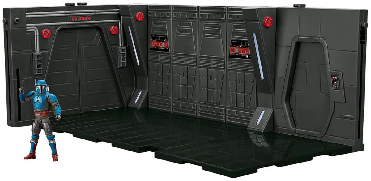 STAR WARS - Moff Gideon's Light Cruiser Hallway + Mandalorian Privateer - Vintage Collection 10cm