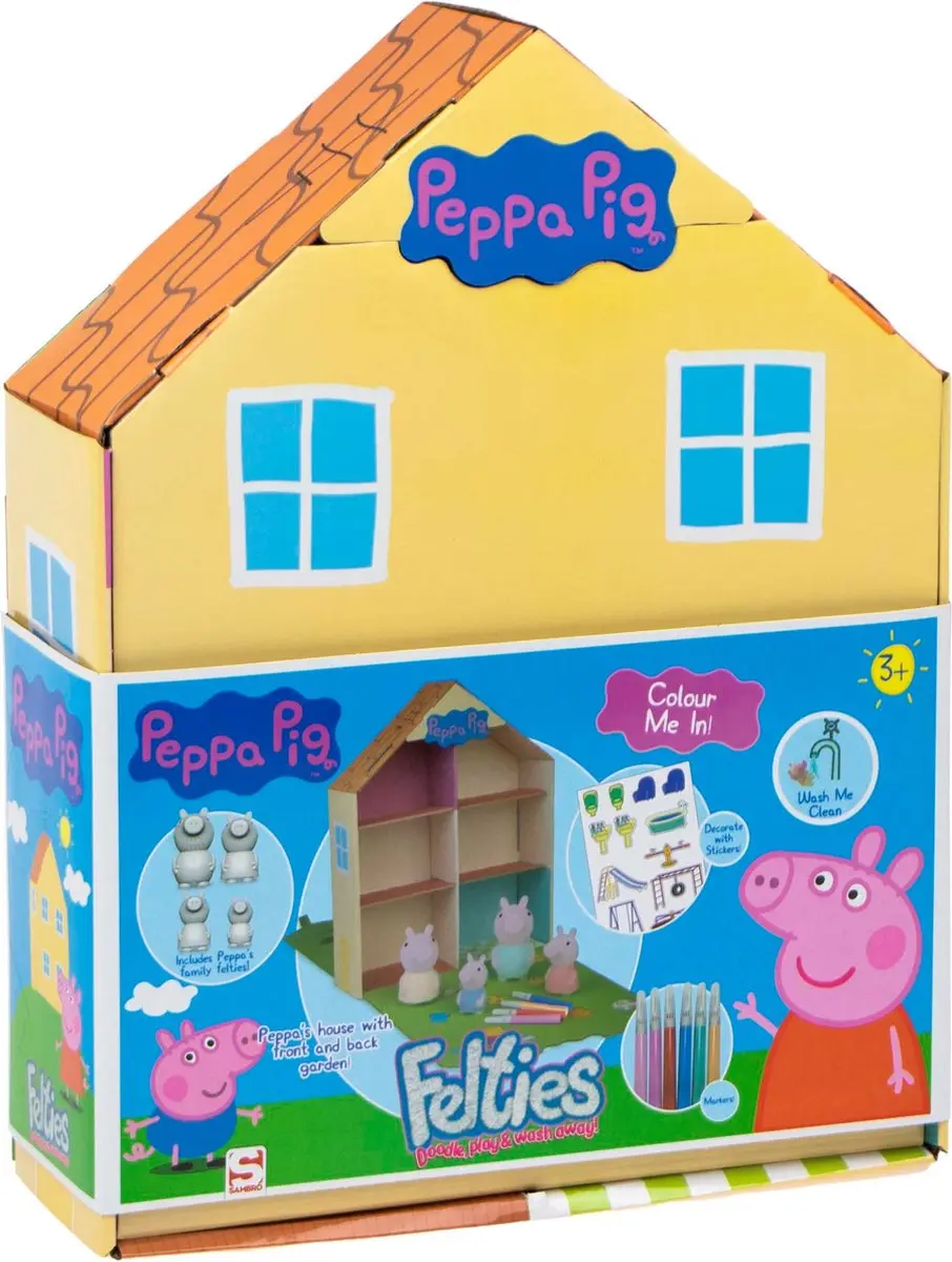 Peppa Pig Vilten Huis - 6 Kleuren