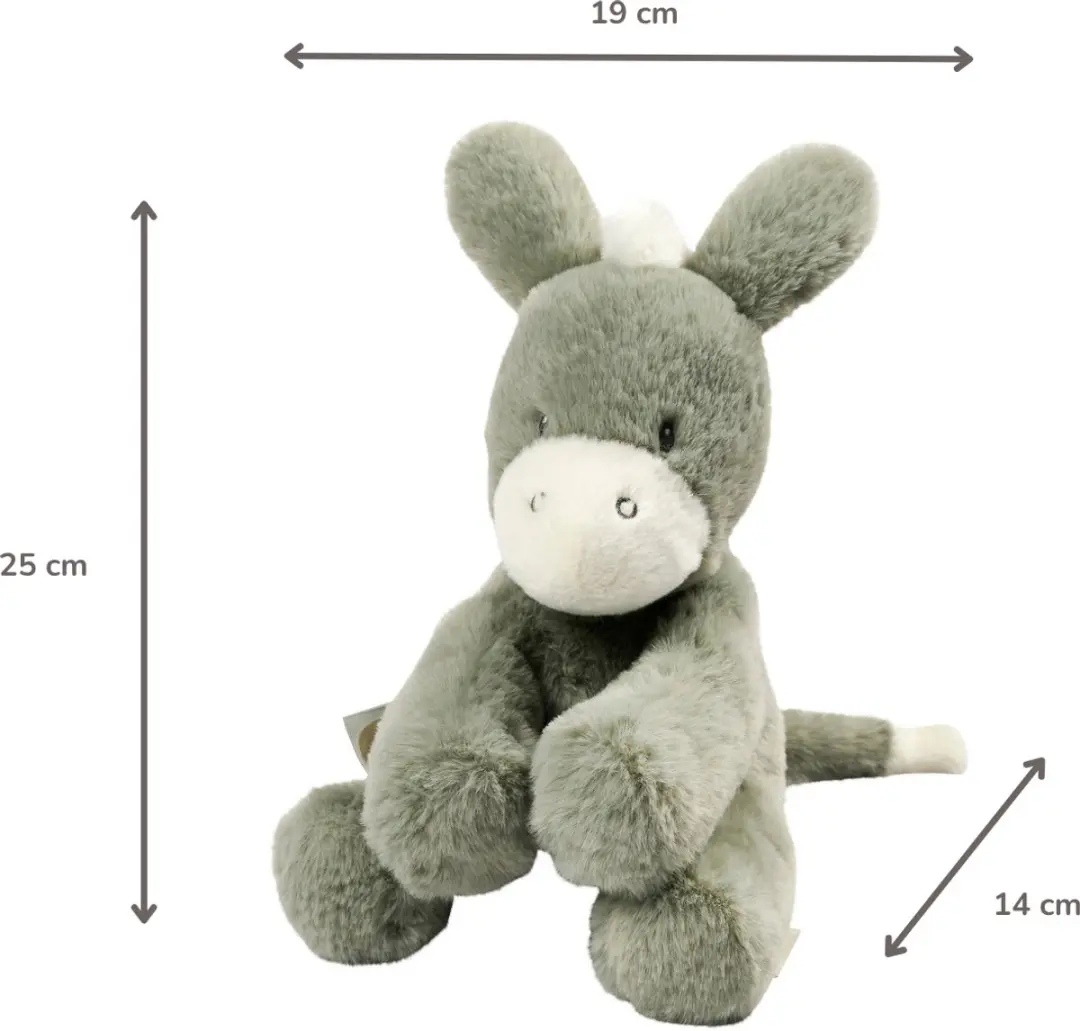 Nattou LouLou Knuffel Ezel 30cm - Donkergroen - afbeelding 6 van 6