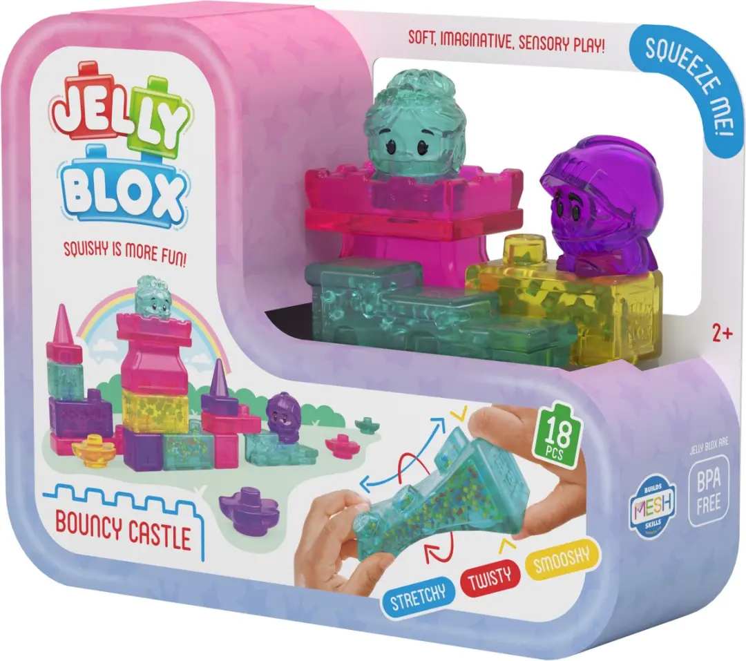 Goliath Jelly Blox Bouncy Castle Set - Zachte Bouwblokken 16-delig - Multikleur - afbeelding 2 van 6