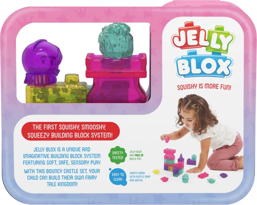 Goliath Jelly Blox Bouncy Castle Set - Zachte Bouwblokken 16-delig - Multikleur - afbeelding 5 van 6