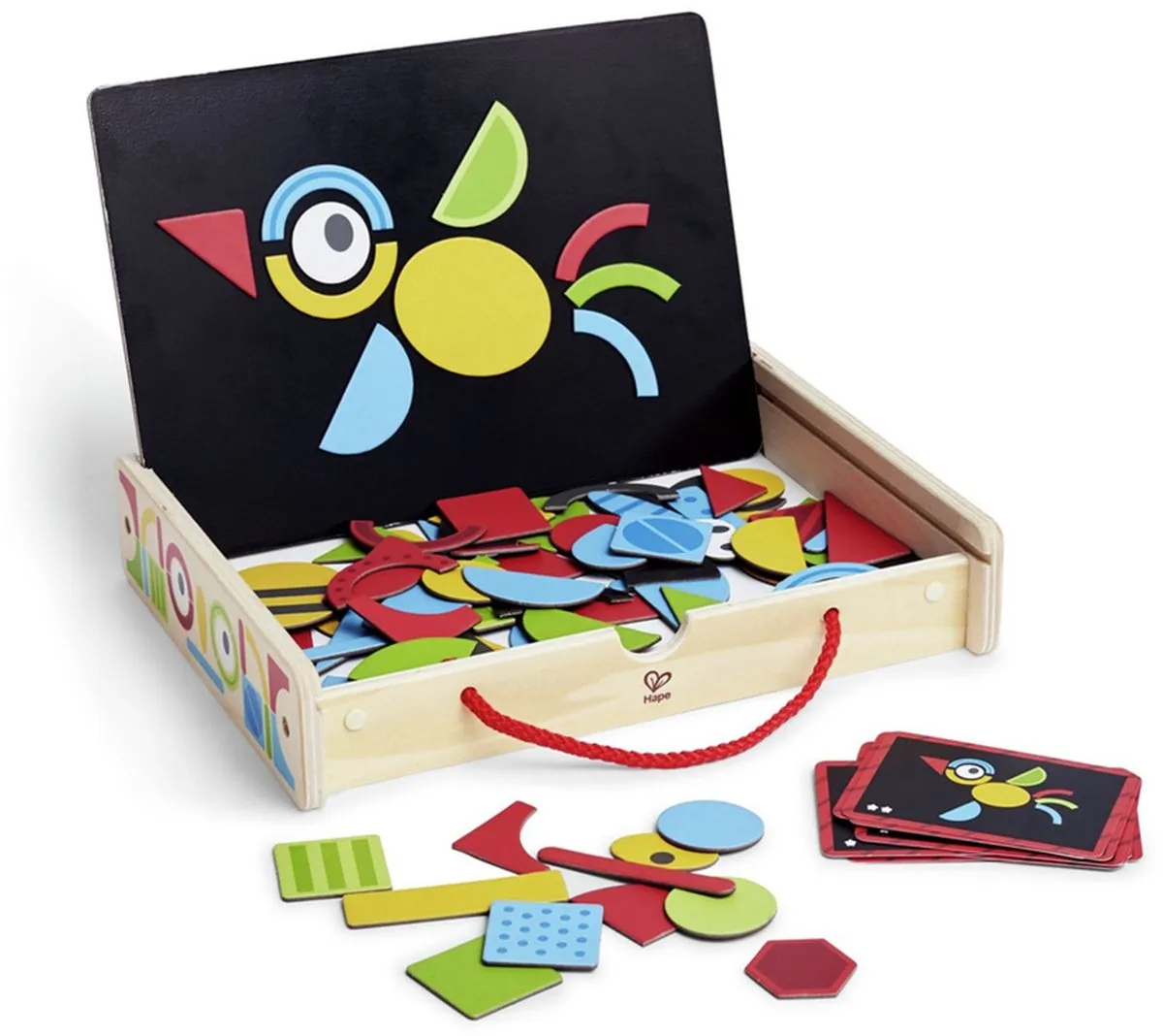 Hape E1631 Magnetische Kunstbox - 104 Stuks - Veelkleurig