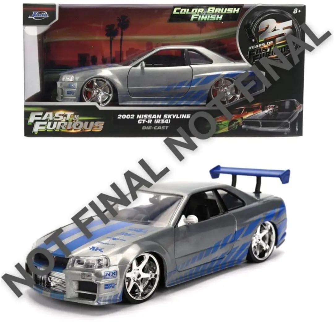 Jada Toys Fast & Furious Nissan Skyline 1:24 Diecast