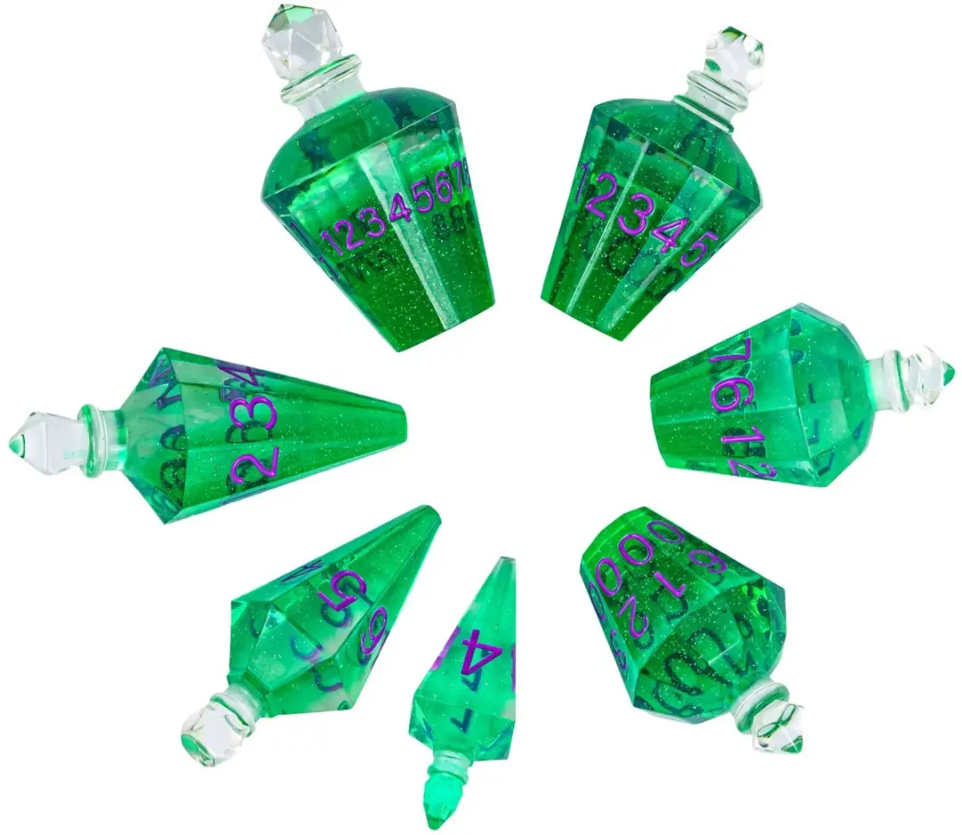 Lapi Toys D&D Potion Dice Set 7 Stuks - Groen