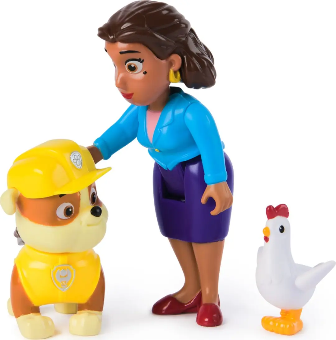 PAW Patrol Rubble & Burgemeester Goodway Speelfigurenset - Rubble