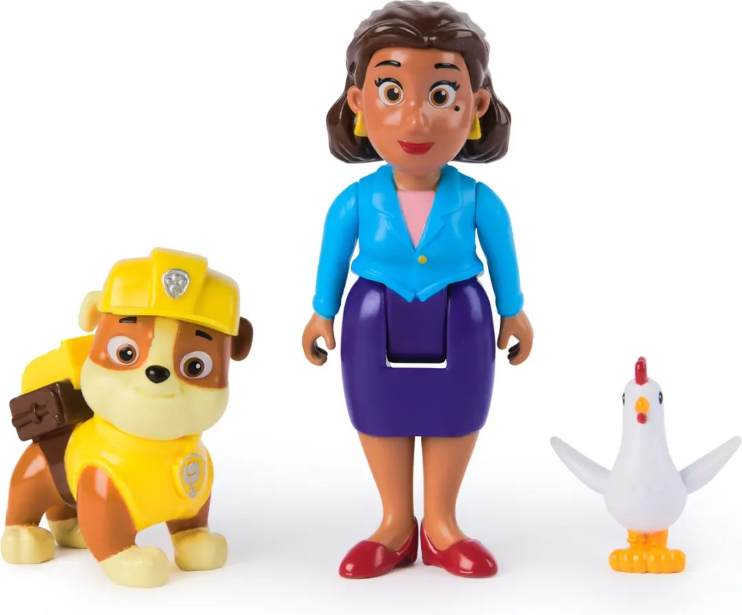 PAW Patrol Rubble & Burgemeester Goodway Speelfigurenset - Rubble