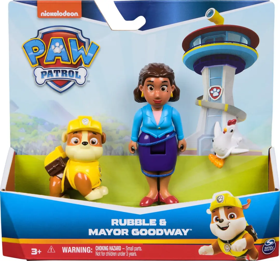 PAW Patrol Rubble & Burgemeester Goodway Speelfigurenset