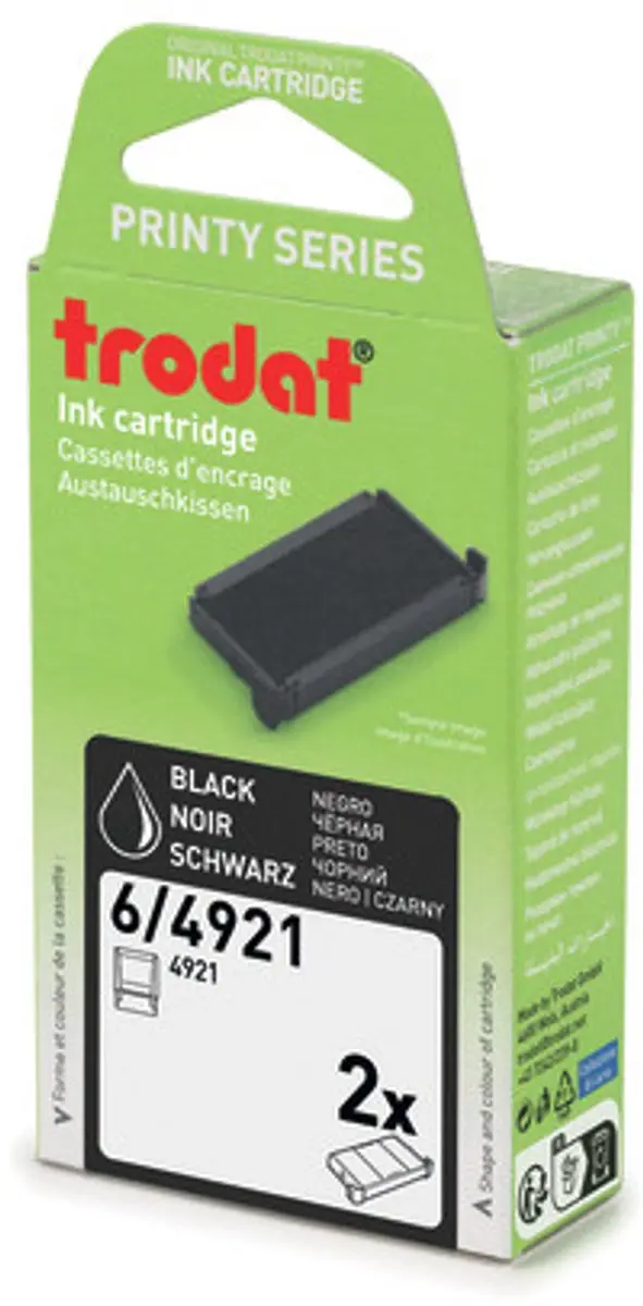 Trodat 6/4921 Inktpatroon - Zwart