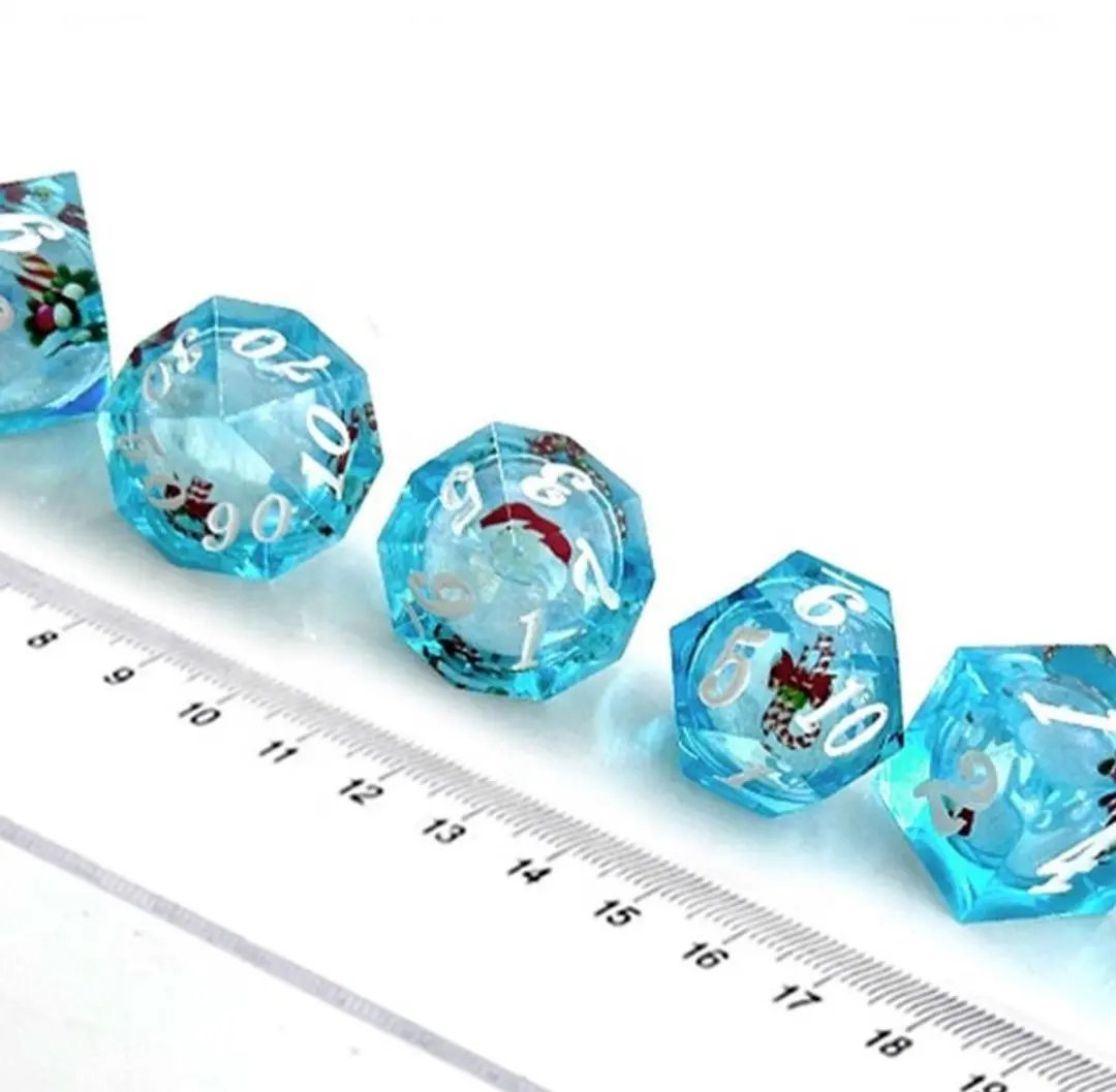 Lapi Toys D&D Polydice Set 7-delig - Lichtblauw Transparant