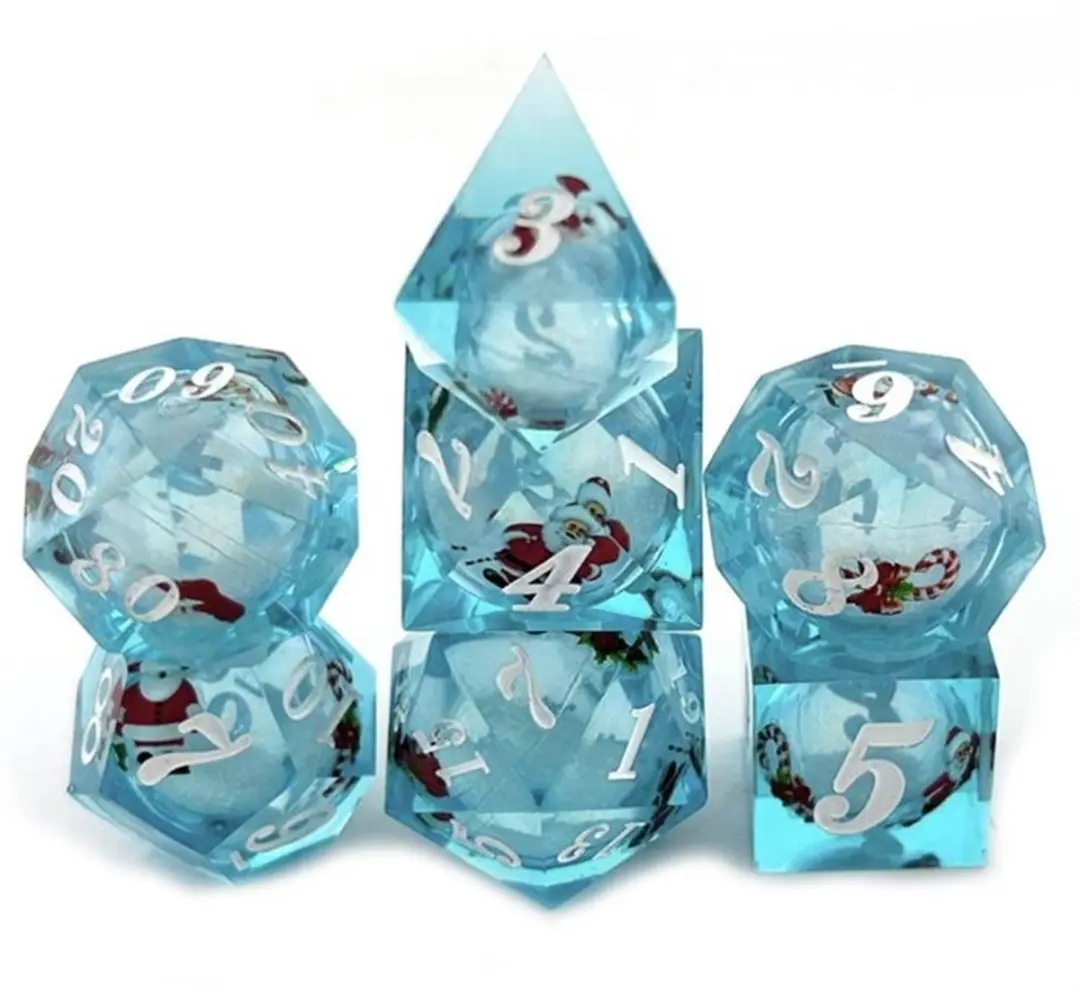 Lapi Toys D&D Polydice Set 7-delig - Lichtblauw Transparant