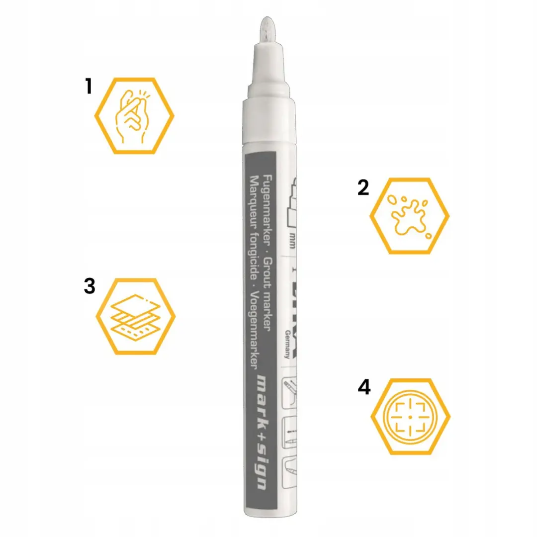 Lyra Voegmarker Wit 2-4mm