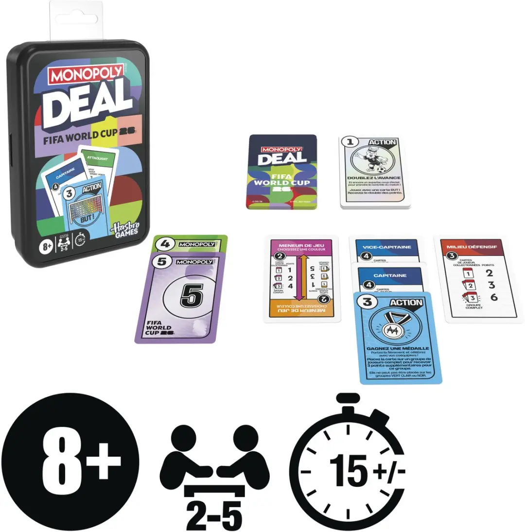 Monopoly Deal FIFA World Cup 2026 Kaartspel G3071 - Franstalig