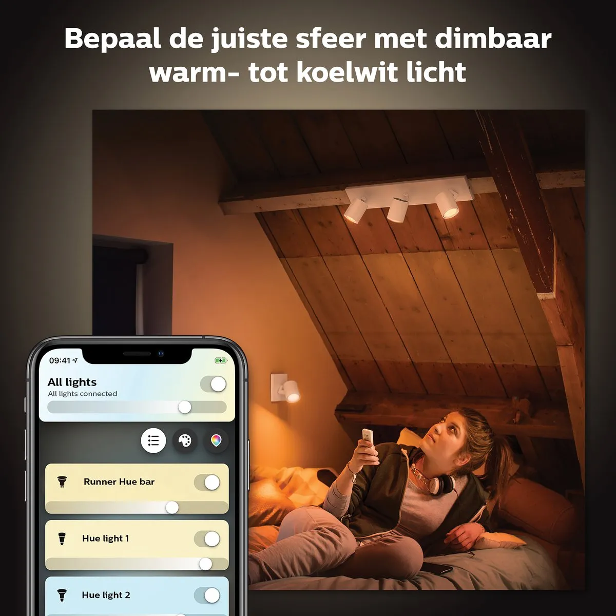 Philips Hue Runner Opbouwspot 1-spot - Wit