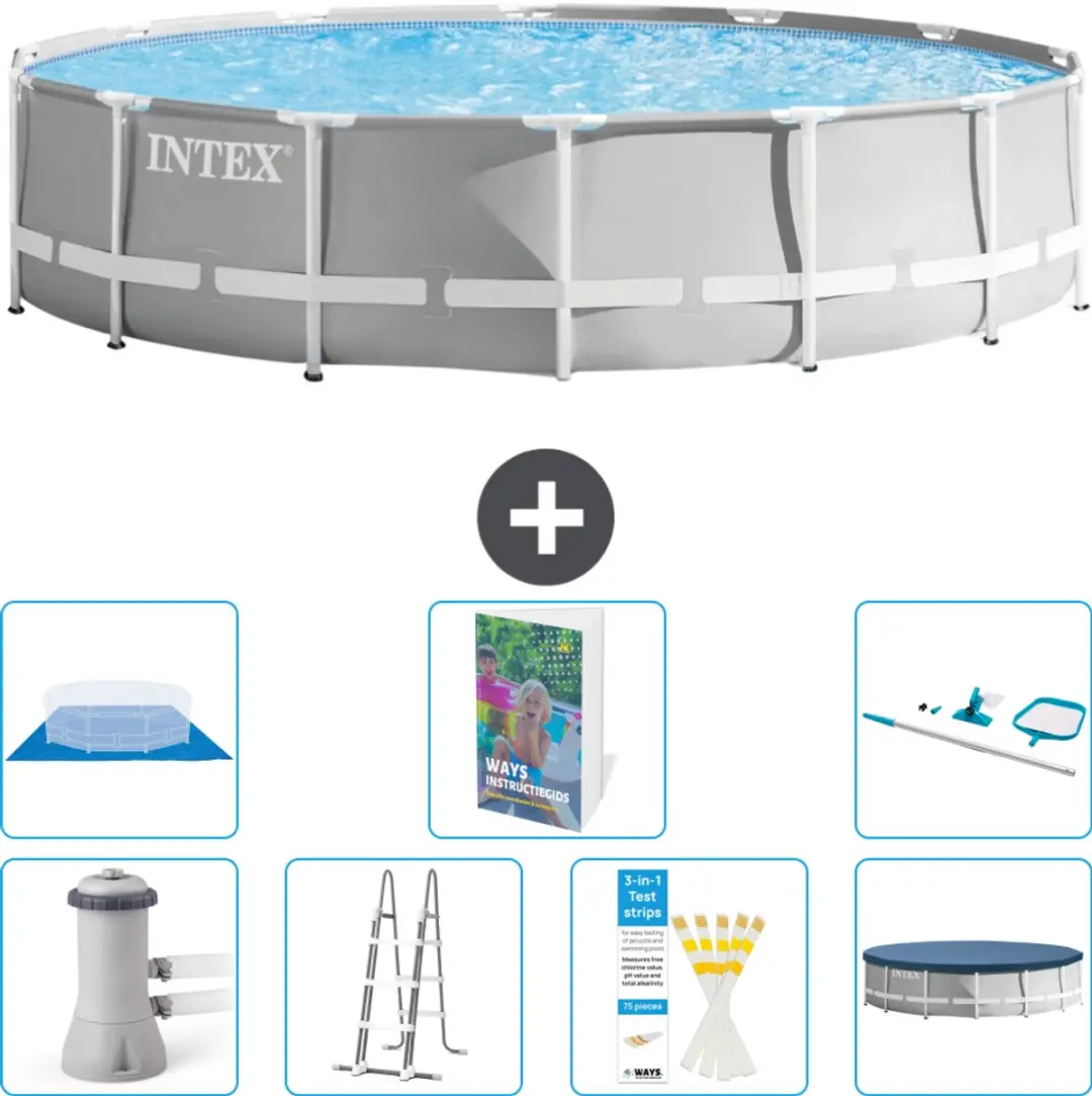 Intex Rond Prism Frame Zwembad 427x107cm