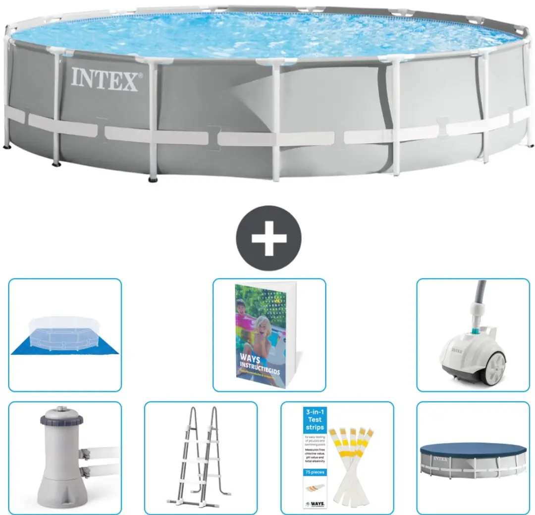 Intex Rond Prism Frame Zwembad 457cm