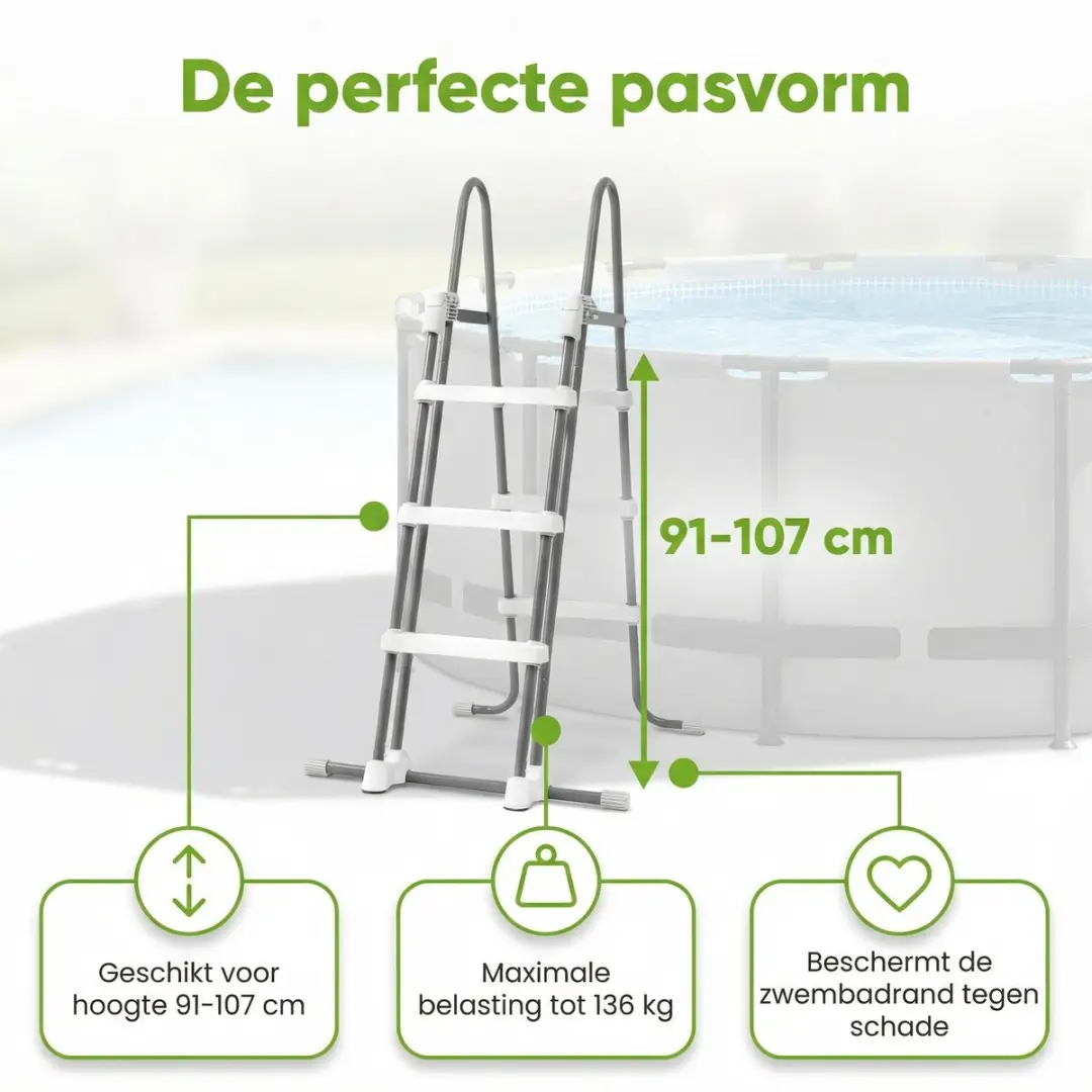 Intex Rond Prism Frame Zwembad 457cm - 14.614L - 8-delig - Grijs