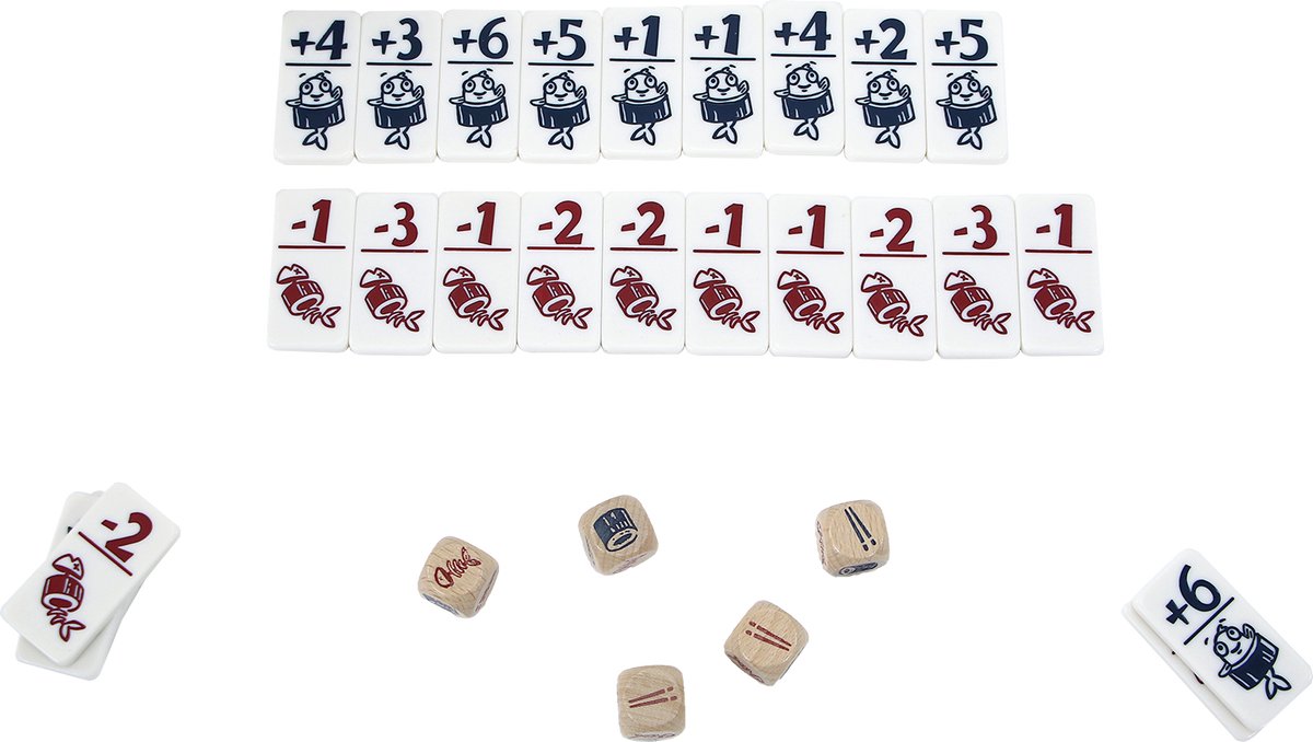 999 Games - Geharrewar in de Sushibar - Snel dobbelspel voor het hele gezin - Gezelschapsspel - Familiespel - Klein cadeautje - bevat spelregels in NL en EN en FR