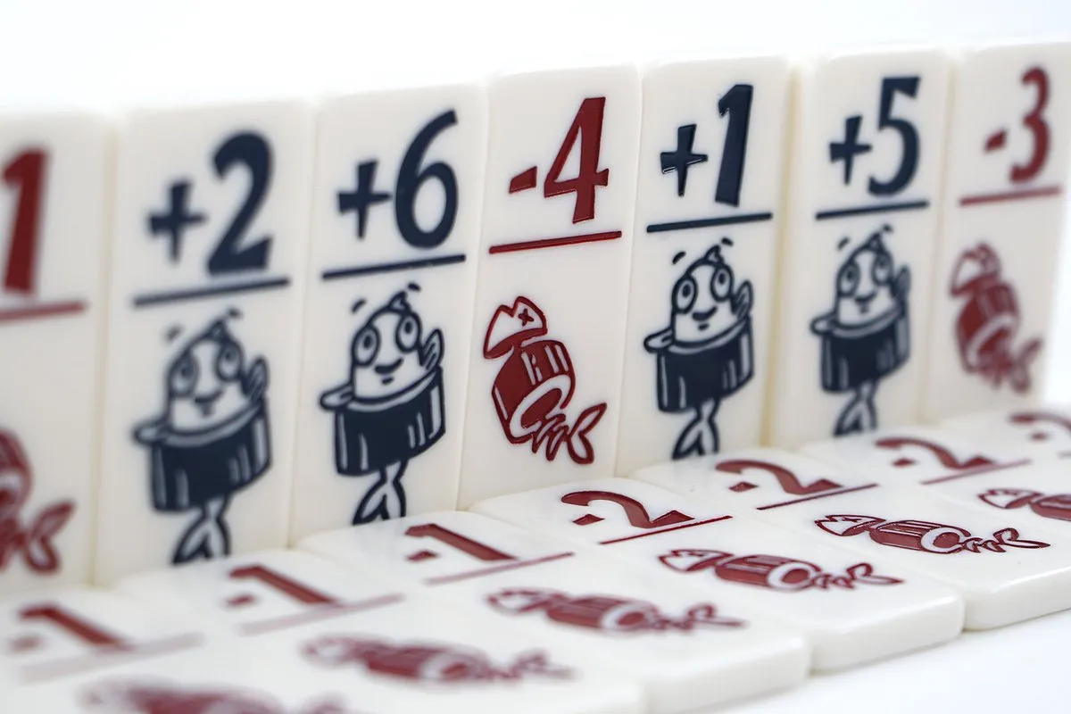 999 Games Geharrewar in de Sushibar Dobbelspel - 5 Dobbelstenen 24 Tegels