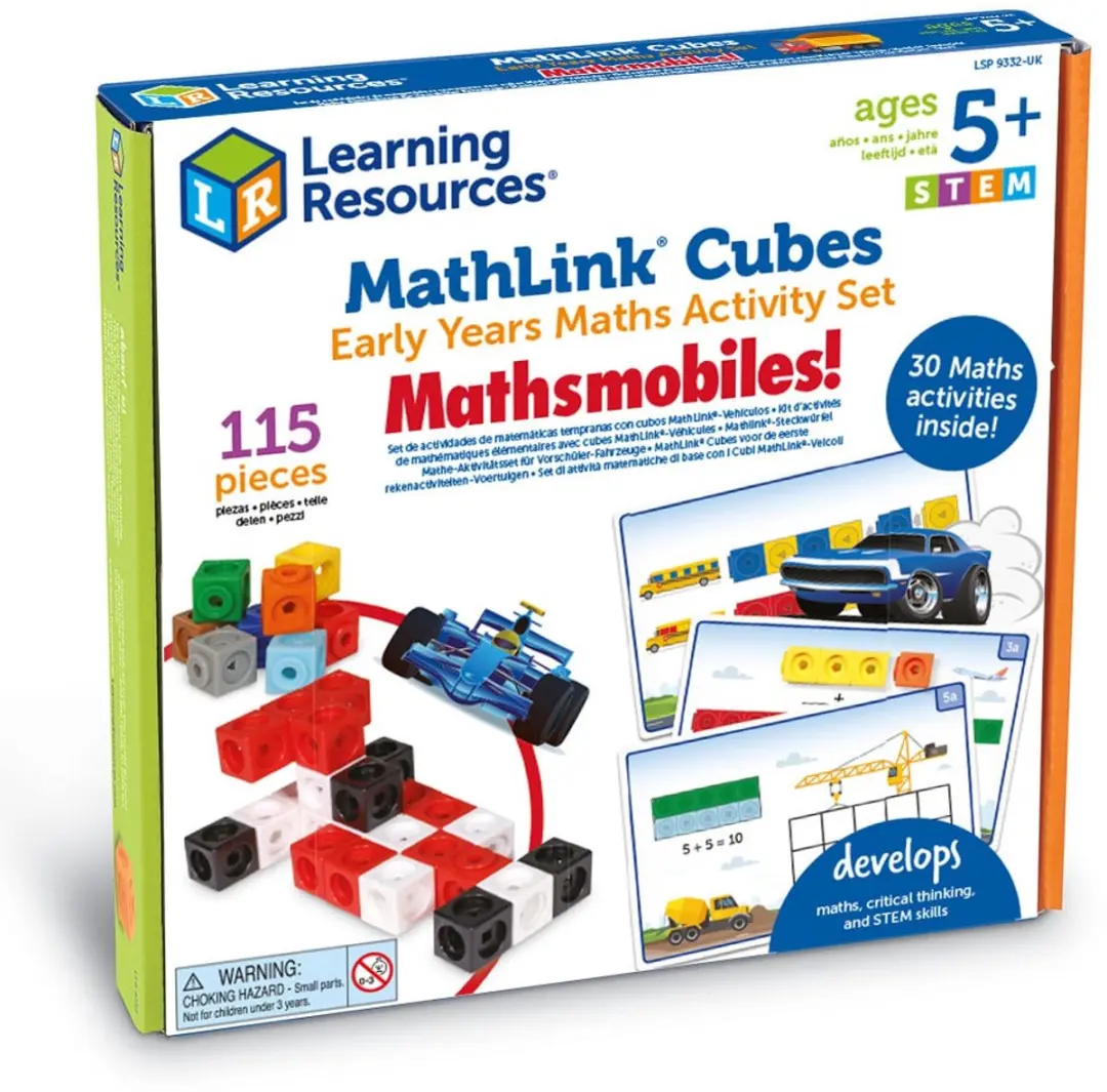 Learning Resources MathLink Cubes Rekenauto's Set