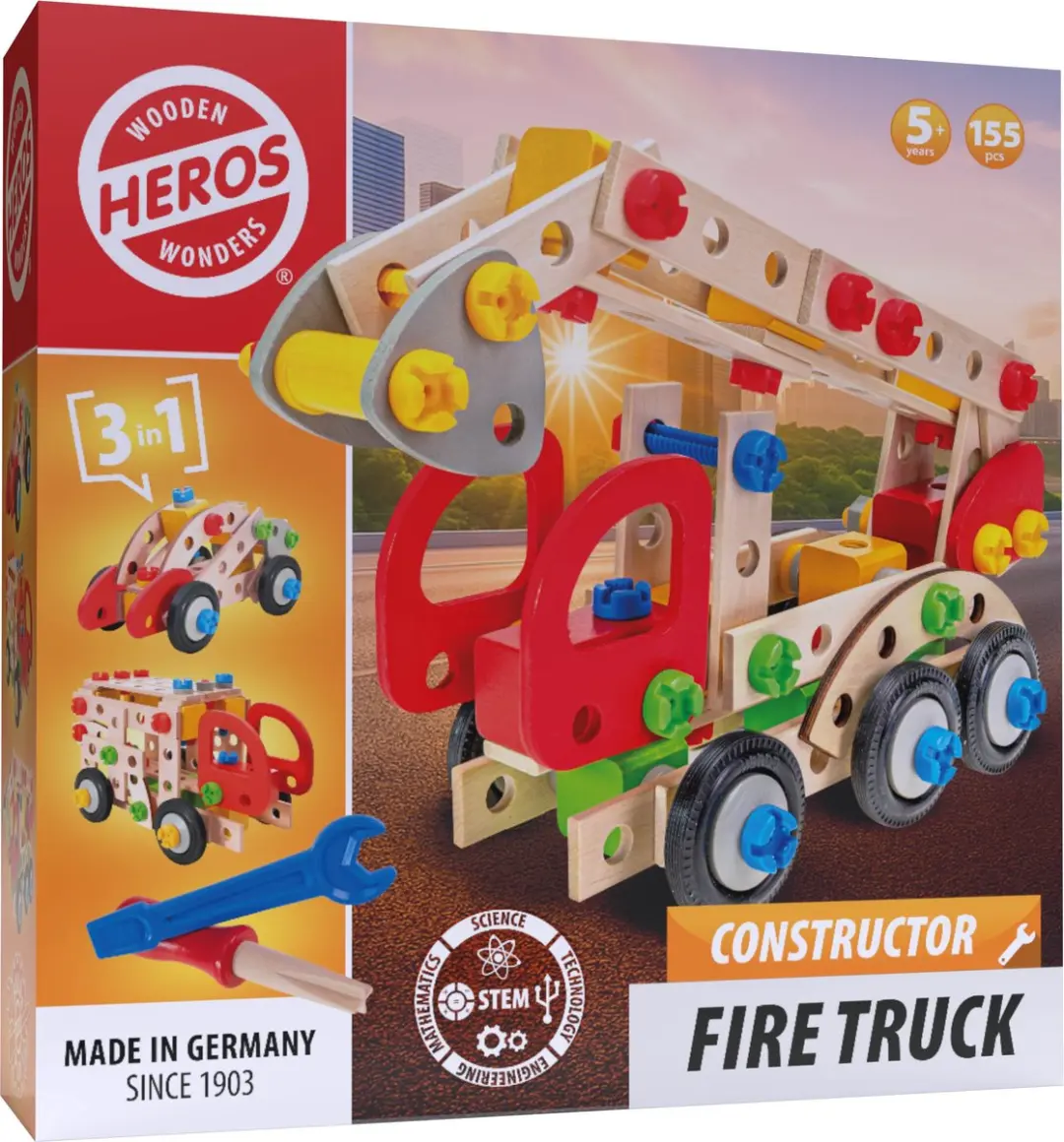 Heros Constructor Brandweerwagen 3-in-1