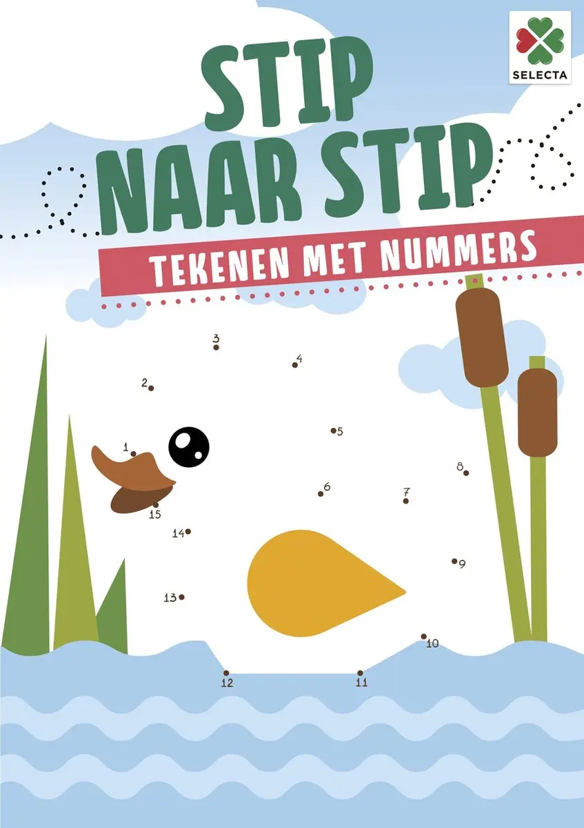 Selecta Stip naar Stip Tekenen met Nummers Doeboek