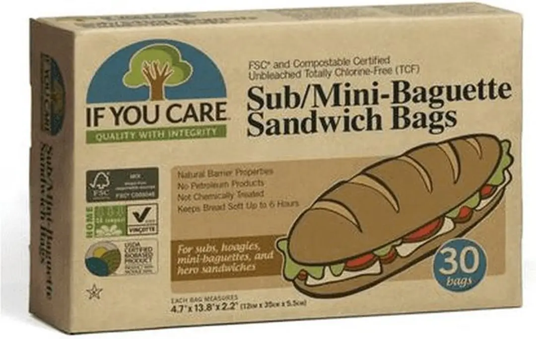 If You Care Mini Baquette & Sandwich Bags FSC - 30 Stuks - Bruin
