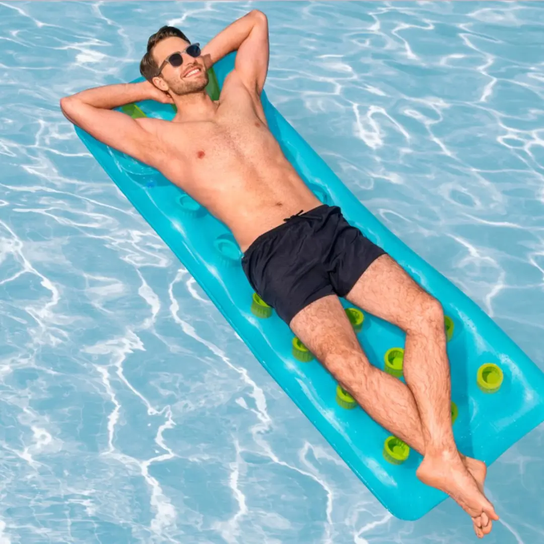 Bestway Luchtbed 188cm - Blauw - met Hoofdkussen - afbeelding 6 van 6
