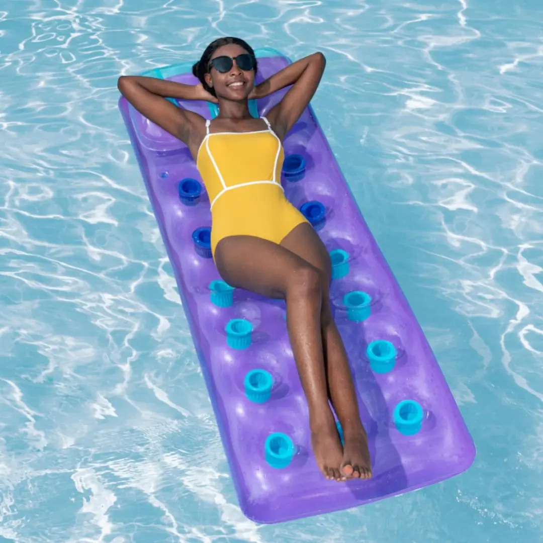 Bestway Luchtbed 188cm - Blauw - met Hoofdkussen