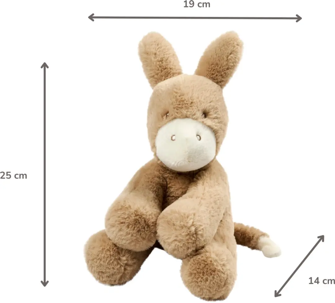 Nattou LouLou Knuffel Ezel 30cm - Licht Karamel - afbeelding 6 van 6