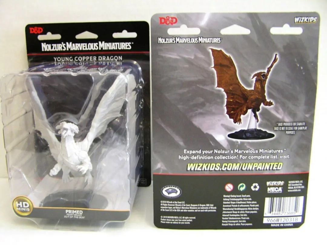 Wizkids D&D Nolzur's Marvelous Miniatures Young Copper Dragon