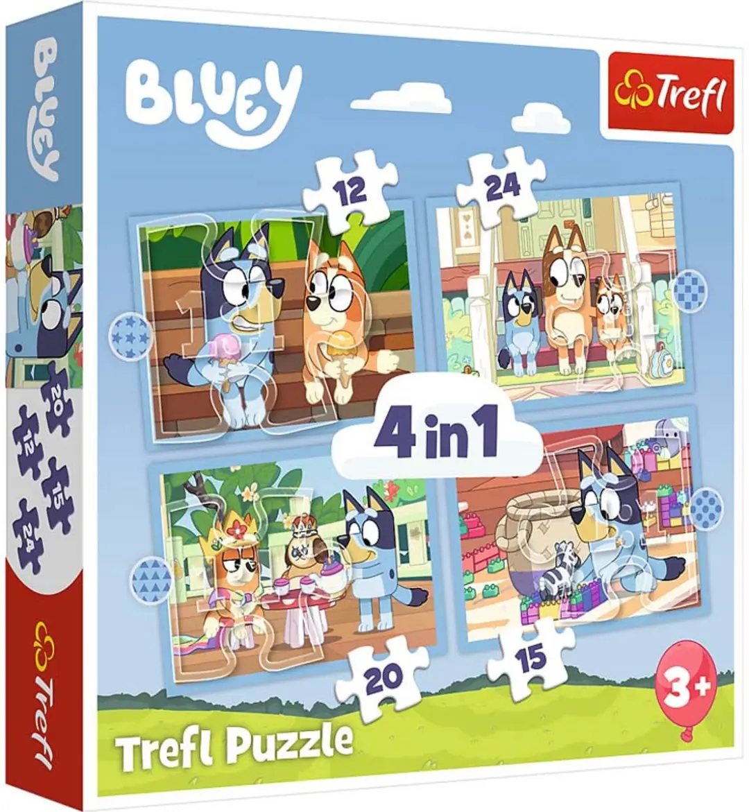 Trefl Bluey Puzzel 4-in-1