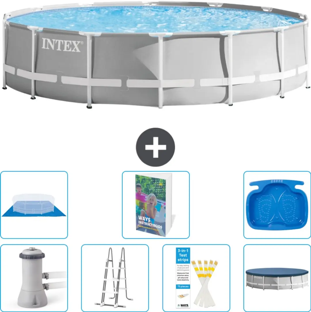 Intex Rond Prism Frame Zwembad 427x107cm