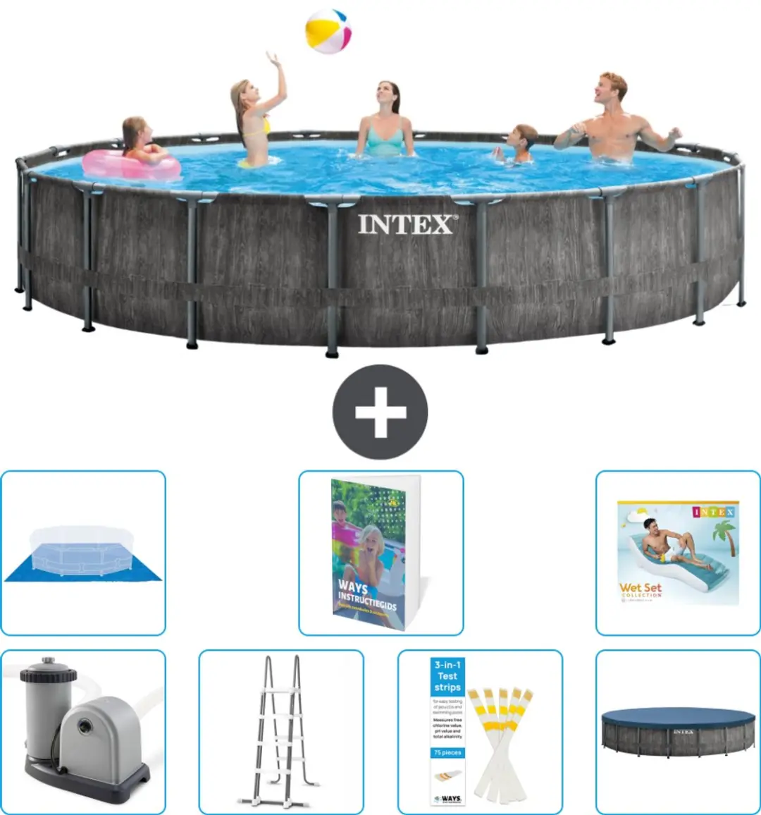Intex Prism Frame Zwembad 549x122cm