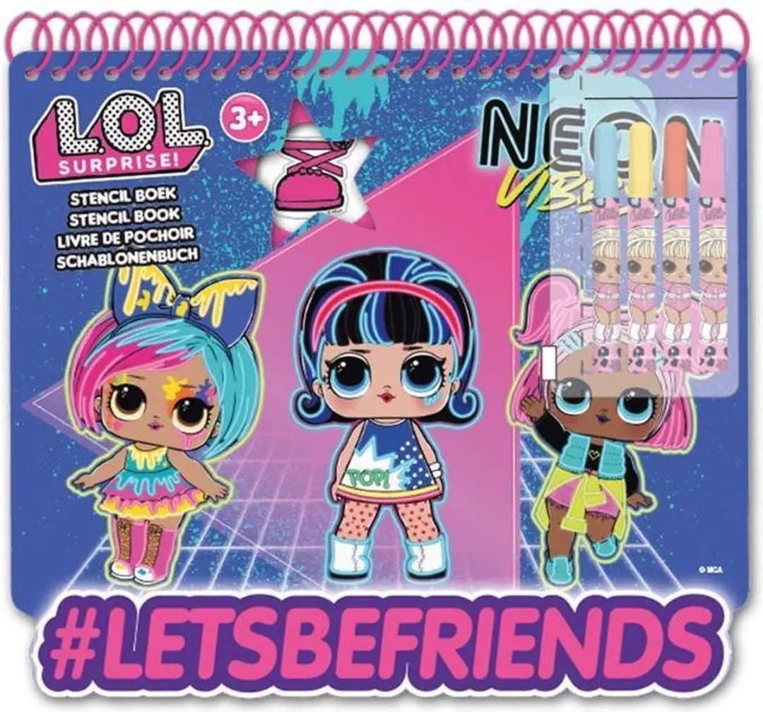LOL Surprise! Kleurboek Meisjes 20x21,5cm - 5-delig Multicolor