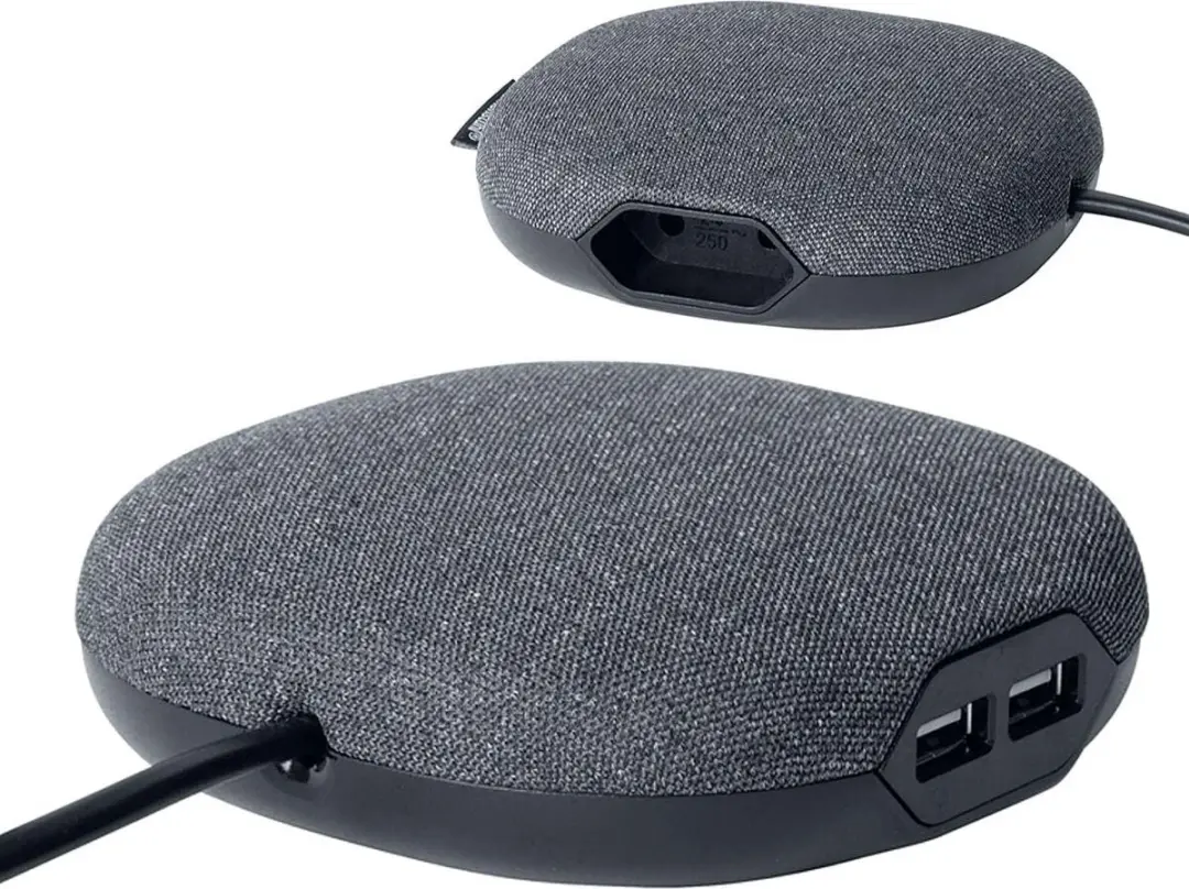 Brennenstuhl Estilo Laadstation - 3 Stopcontacten 2 USB - Zwart/Antraciet