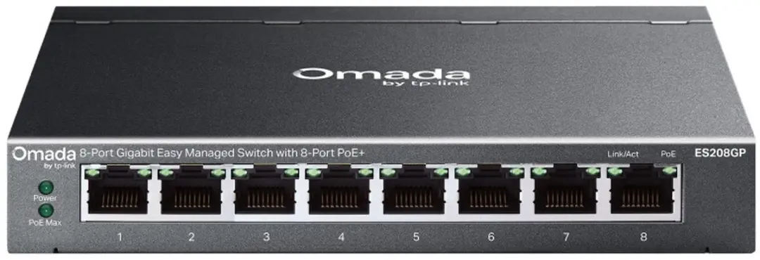 TP-Link Omada ES208GP Switch 8-PoE+ 8x PoE+