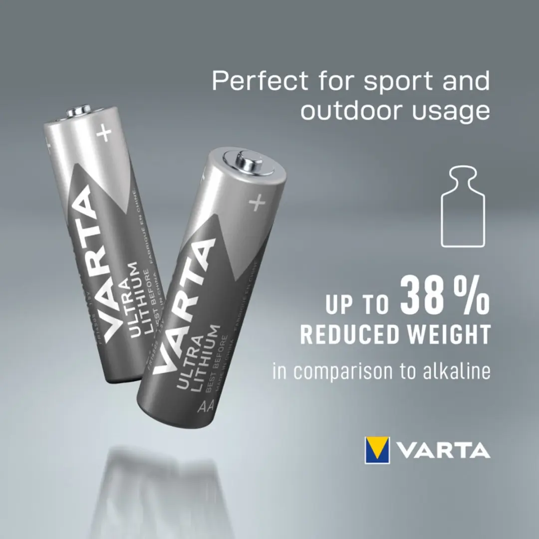 Varta Ultra Lithium AA 3000mAh Batterijen - 4 Stuks