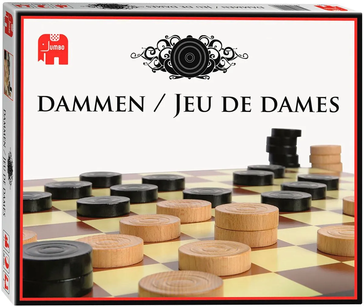 Jumbo Dammen Damspel - 2 Spelers