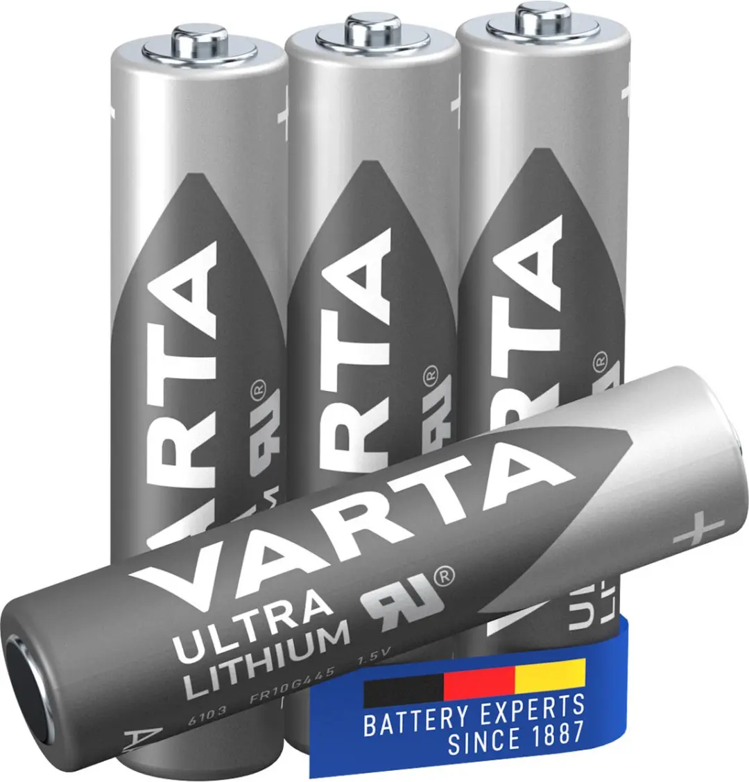 Varta Ultra Lithium AAA Batterij - 4 Stuks