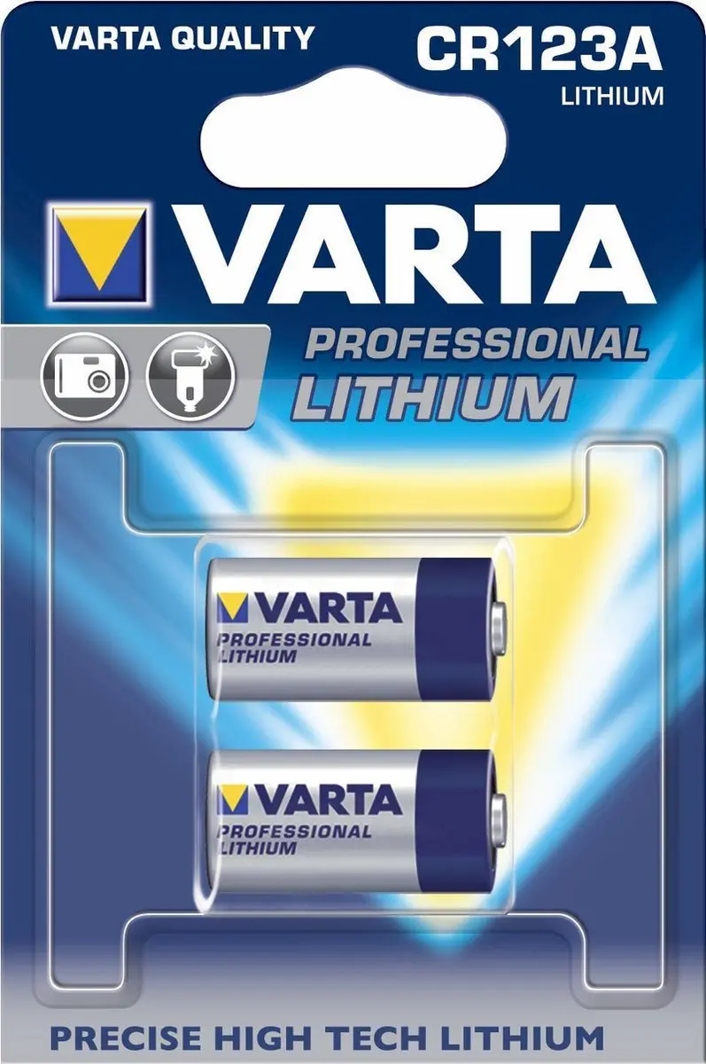 Varta CR123A Fotobatterij 3V 1600mAh - 2 Stuks