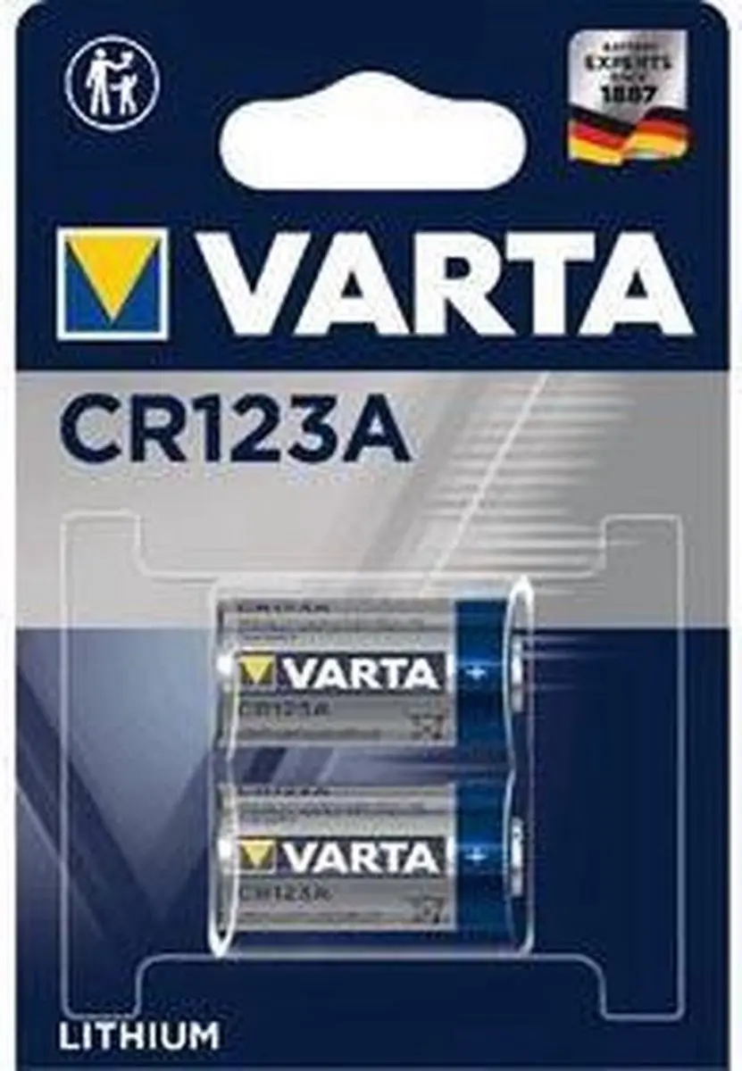 Varta CR123A Fotobatterij 3V 1600mAh - 2 Stuks