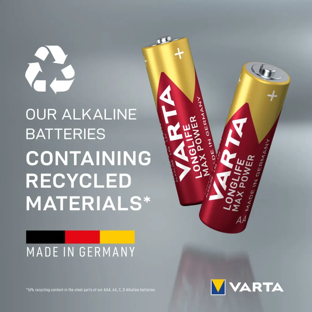 Varta Longlife Max Power AA Batterijen - 6 Stuks