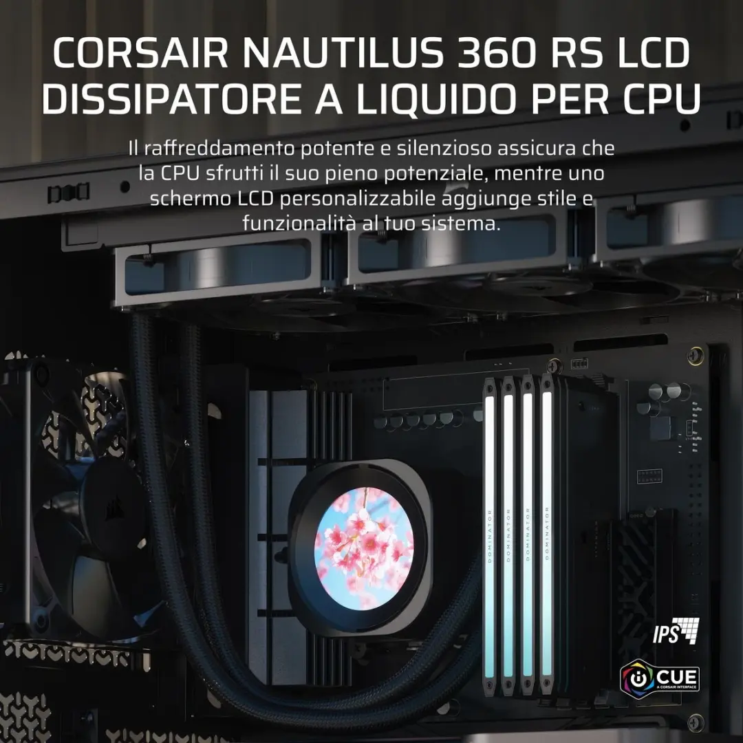 Corsair Nautilus 360 RS LCD Koelblok - Zwart - afbeelding 6 van 6