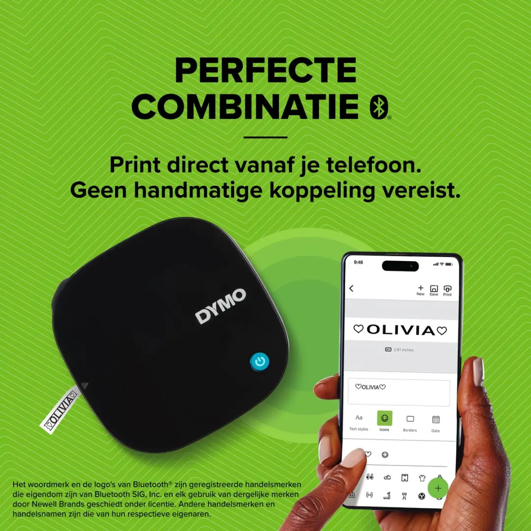 DYMO LetraTag 200B Labelprinter - Bluetooth - Zwart