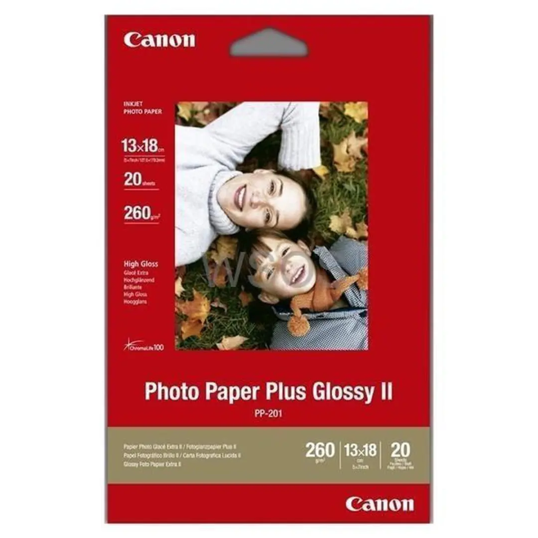 Canon PP-201 Fotopapier 13x18cm - 20 Vel - Wit