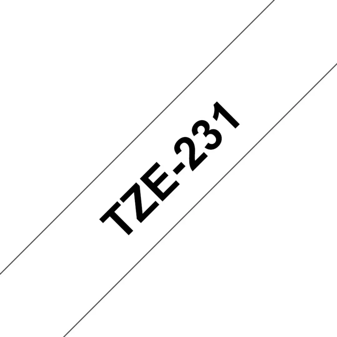 Brother TZ-231 TZE-231 Labelprintertape - Zwart
