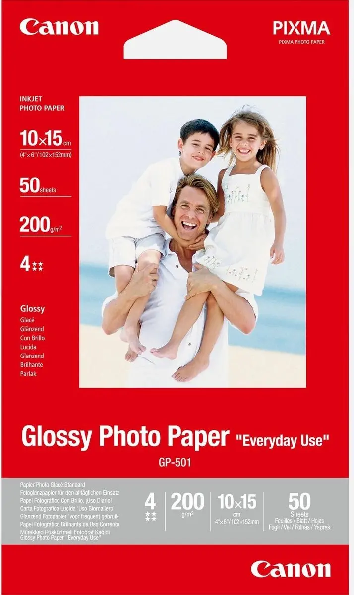 Canon GP-501 Fotopapier 10x15cm - 100 Vel Wit