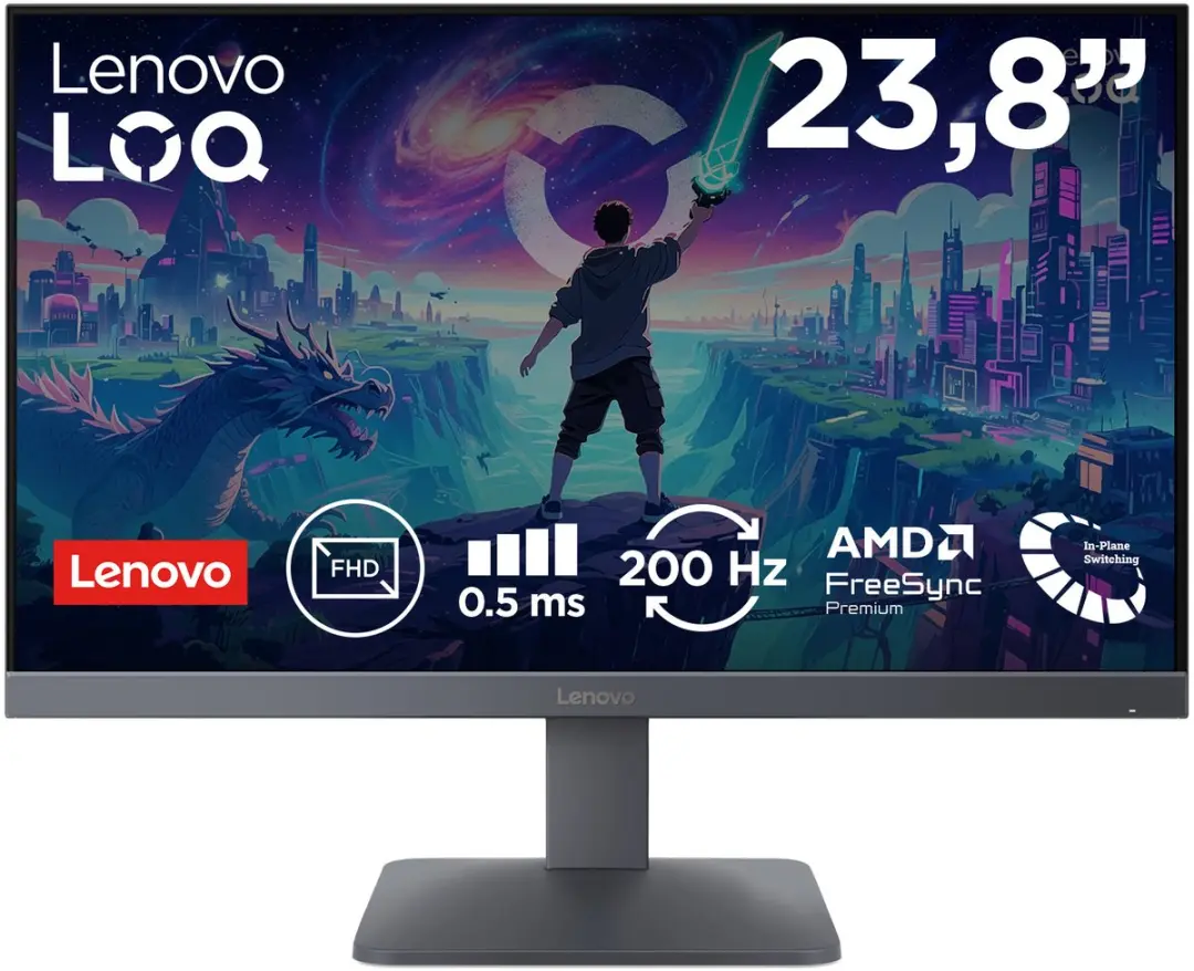 Lenovo LOQ 24-10 Gaming Monitor 23,8" IPS 200Hz